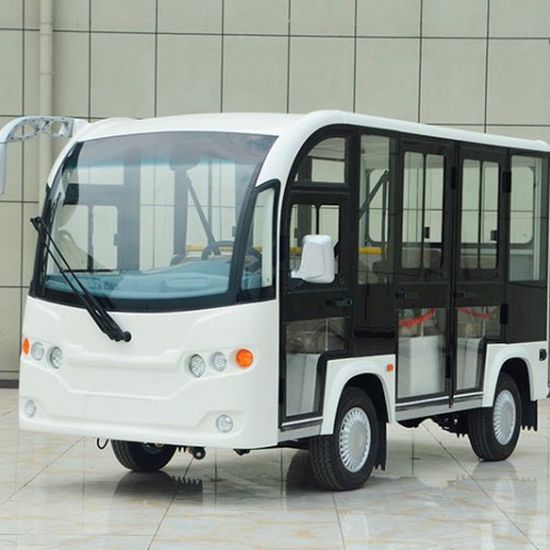 FL08座封闭式带门电动观光车旅游景区游览车